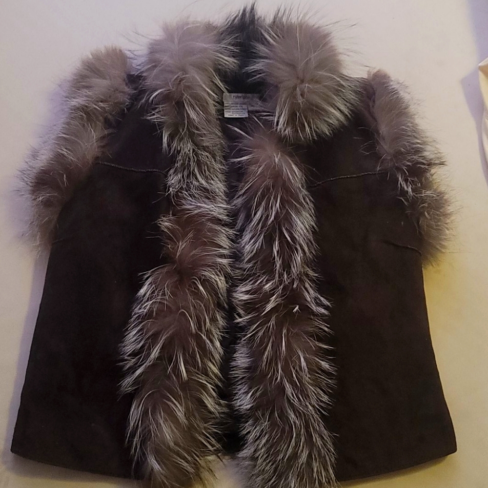 Tyler Böe suede and fur vest